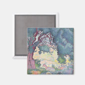 Landschap met geiten, 1895 magneet (Voorkant / Achterkant)