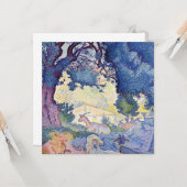 Landschap met geiten (door Henri-Edmond Cross) Kaart (Voorkant / Achterkant in situ)