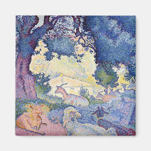 Landschap met geiten (door Henri-Edmond Cross)
