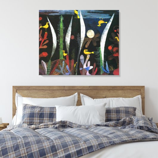 Landschap met Gele Vogels | Paul Klee | Canvas Afdruk (Insitu (Slaapkamer))