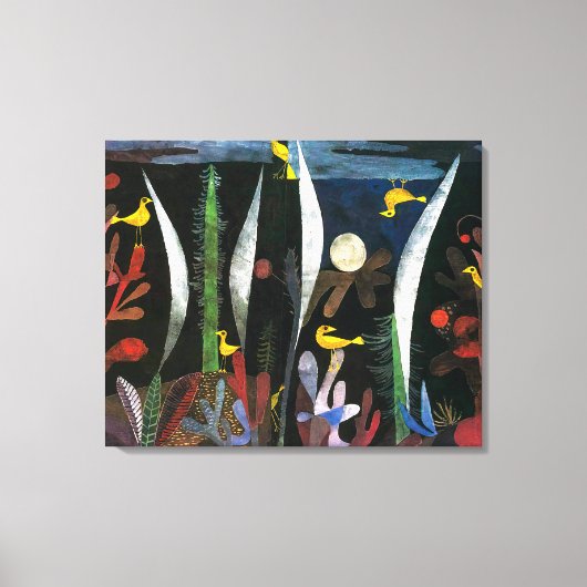 Landschap met Gele Vogels | Paul Klee | Canvas Afdruk (Voorkant)