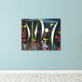 Landschap met Gele Vogels | Paul Klee | Canvas Afdruk (Insitu (Houten vloer))