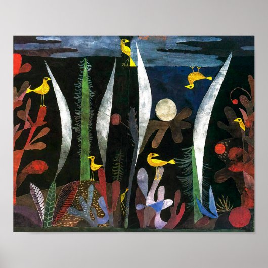 Landschap met Gele Vogels | Paul Klee | Poster (Voorkant)