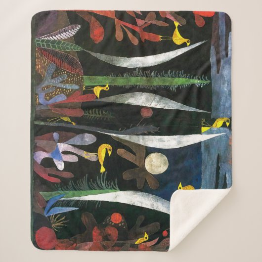 Landschap met Gele Vogels | Paul Klee | Sherpa Deken (Voorkant)