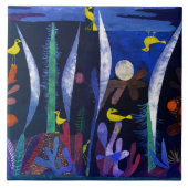 Landschap met Gele Vogels, Paul Klee Tegeltje (Voorkant)