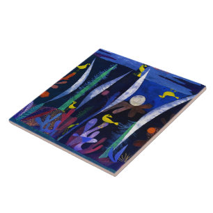 Landschap met Gele Vogels, Paul Klee Tegeltje