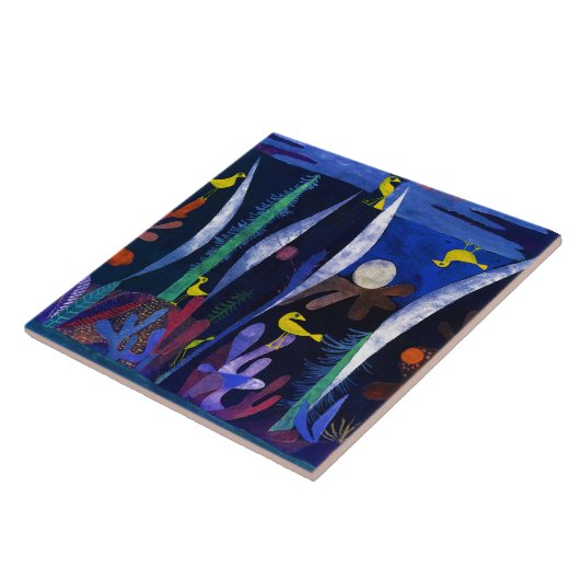 Landschap met Gele Vogels, Paul Klee Tegeltje (Zijkant)