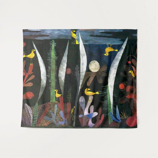Landschap met Gele Vogels | Paul Klee | Wandkleed (Voorkant (horizontaal))