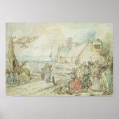 Landschap met Gypsy Fortune-Tellers Poster (Voorkant)