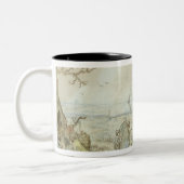 Landschap met Gypsy Fortune-Tellers Tweekleurige Koffiemok (Links)