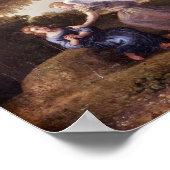 Landschap met Hagar en de Angel, 1646 Poster (Hoek)