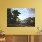 Landschap met Handelaars Canvas Afdruk (Insitu (Woonkamer))