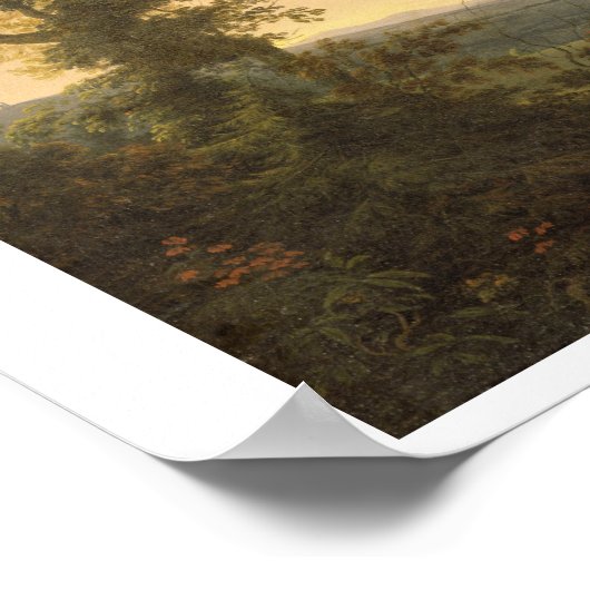 Landschap met Haymakers en een ver Uitzicht van ee Poster (Hoek)