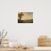 Landschap met Haymakers en een ver Uitzicht van ee Poster (Keuken)