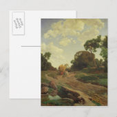 Landschap met Haywagon, c.1858 Briefkaart (Voorkant / Achterkant)