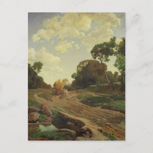 Landschap met Haywagon, c.1858 Briefkaart (Voorkant)