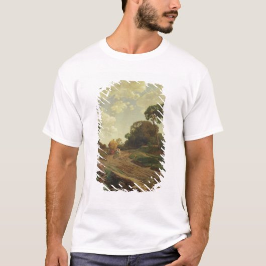 Landschap met Haywagon, c.1858 T-shirt (Voorkant)