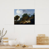 Landschap met herders van Fragonard Poster (Keuken)