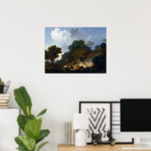 Landschap met herders van Fragonard Poster (Thuiskantoor)