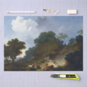 Landschap met herders van Fragonard Tissuepapier (Craft)
