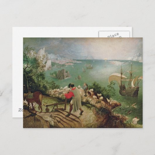 Landschap met Herfst Icarus, c.1555 Briefkaart (Voorkant / Achterkant)