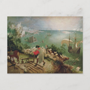 Landschap met Herfst Icarus, c.1555 Briefkaart