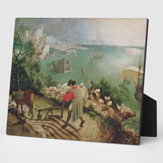 Landschap met Herfst Icarus, c.1555 Fotoplaat (Zijkant)