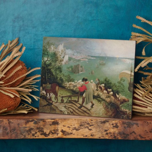 Landschap met Herfst Icarus, c.1555 Fotoplaat (Zijkant)