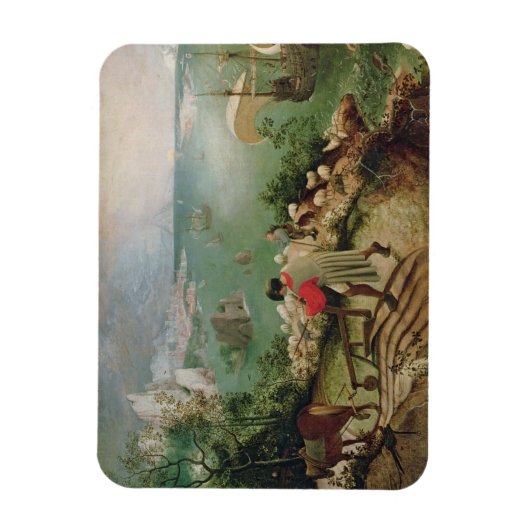 Landschap met Herfst Icarus, c.1555 Magneet (Verticaal)