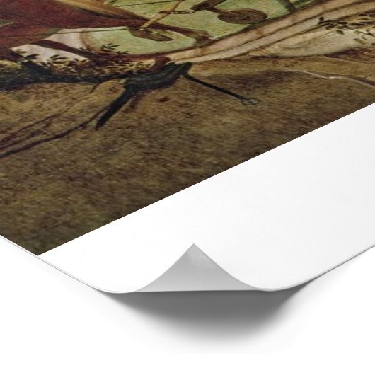 Landschap met Herfst Icarus, c.1555 Poster (Hoek)