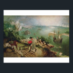 Landschap met Herfst Icarus, c.1555 Poster<br><div class="desc">Afbeelding Collectie Number: XIR3675 Landscape with the Herfst of Icarus,  c.1555 (oil on canvas). Bruegel,  Pieter de Elder (c.1525-69) olie op doek. Musees Royaux des Beaux-Arts de Belgique,  Brussel,  België Giraudon. 16</div>