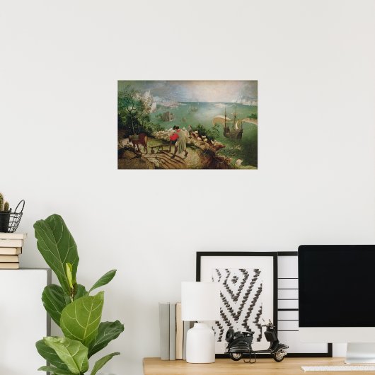 Landschap met Herfst Icarus, c.1555 Poster (Thuiskantoor)