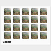 Landschap met Herfst Icarus, c.1555 Vierkante Sticker (Vel)