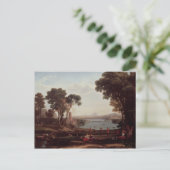 Landschap met het huwelijk tussen Isaac Briefkaart (Staand voorkant)