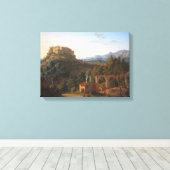 Landschap met het kasteel van Massa di Carrara Canvas Afdruk (Insitu (Houten vloer))
