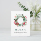 Landschap met Holly Berry Pine Forest Dank u Briefkaart (Staand voorkant)