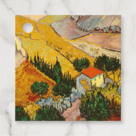 Landschap met House en Ploughma Vincent van Gogh Bedankjes Labels