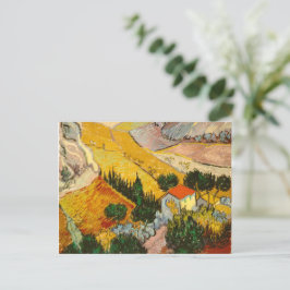 Landschap met House en Ploughma Vincent van Gogh Briefkaart