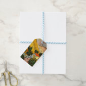 Landschap met House en Ploughma Vincent van Gogh Cadeaulabel (Met Touw)