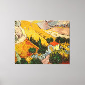 Landschap met House en Ploughma Vincent van Gogh Canvas Afdruk (Voorkant)