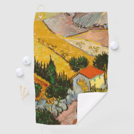 Landschap met House en Ploughma Vincent van Gogh Golfhanddoek