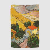Landschap met House en Ploughma Vincent van Gogh Golfhanddoek (Voorkant)