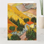 Landschap met House en Ploughma Vincent van Gogh Kaart (Voorkant)