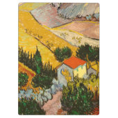 Landschap met House en Ploughma Vincent van Gogh Klembord (Achterkant)