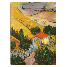 Landschap met House en Ploughma Vincent van Gogh Klembord
