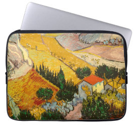 Landschap met House en Ploughma Vincent van Gogh Laptop Sleeve