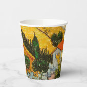 Landschap met House en Ploughma Vincent van Gogh Papieren Bekers (Links)