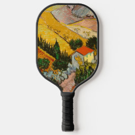 Landschap met House en Ploughma Vincent van Gogh Pickleball Paddle
