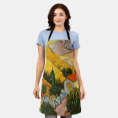 Landschap met House en Ploughma Vincent van Gogh Schort (Gedragen)