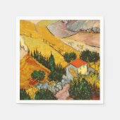 Landschap met House en Ploughma Vincent van Gogh Servet (Voorkant)